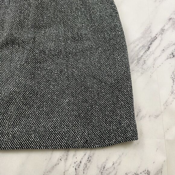 JRT Womens Vintage 90s Tweed Mini Skirt Size 12 New Black White Academia - Picture 3 of 9